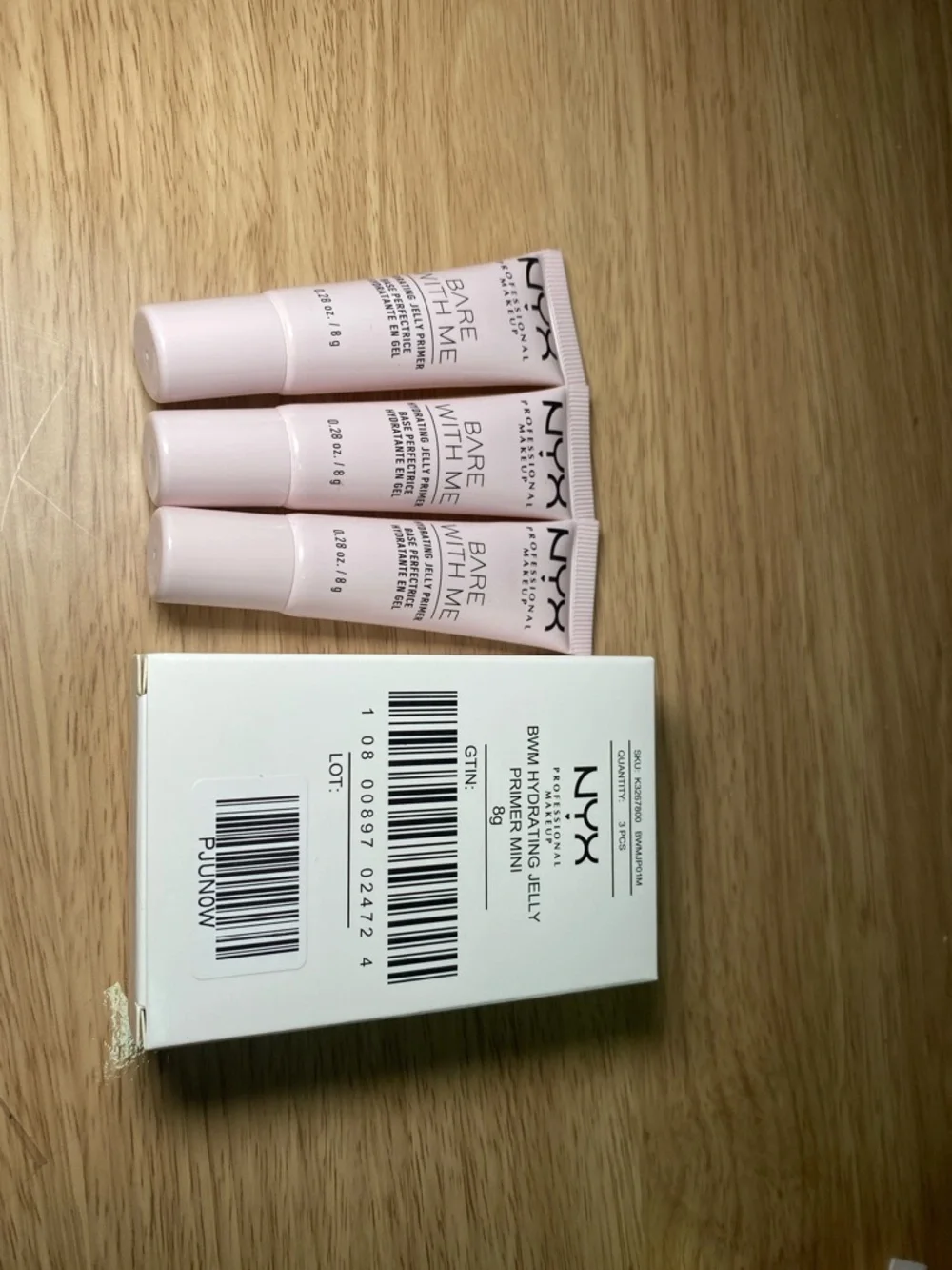 NYX liquid eyeliner and Primer Mini Product Duo in Brown and White Packaging